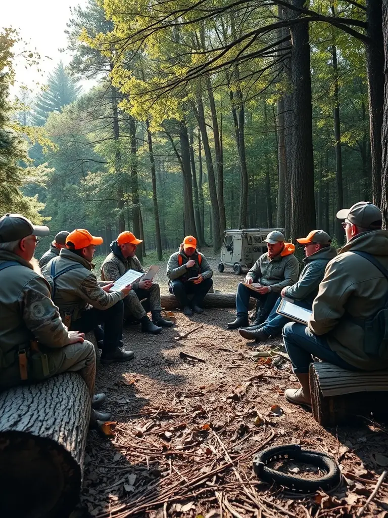 An image of SCS members participating in a training session on sustainable hunting practices and ethical game management.